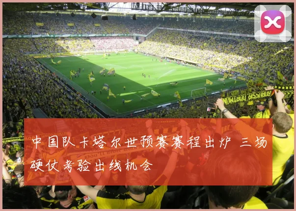 中国队卡塔尔世预赛赛程出炉 三场硬仗考验出线机会